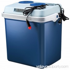 Knox 34 Quart Electric Cooler/Warmer with Dual AC and DC Power Cords (Blue)